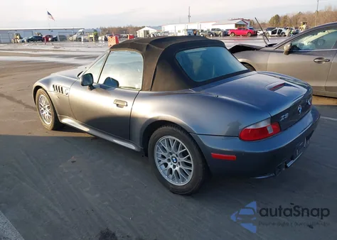 2001 BMW Z3 2.5I из США, поврежденный, VIN WBACN33491LM01445